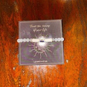 Evil Eye White Beaded Bracelet